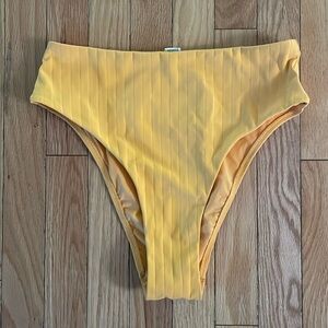 Lululemon Orange High Waist Cheeky Swim Bottoms